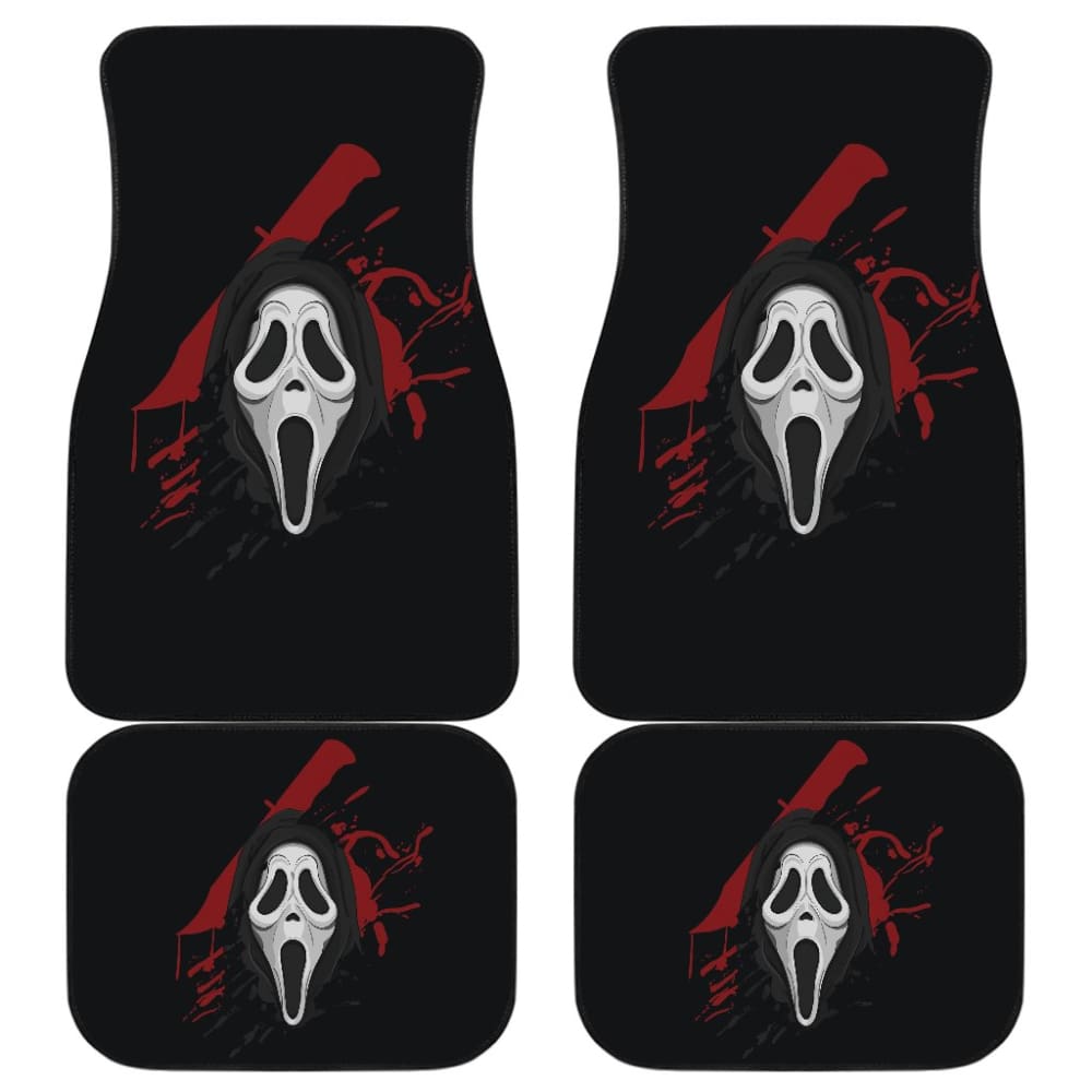 Ghostface Scream Car Floor Mats 211501 - YourCarButBetter