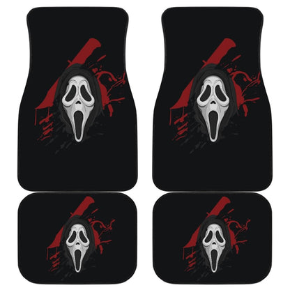 Ghostface Scream Car Floor Mats 211501 - YourCarButBetter