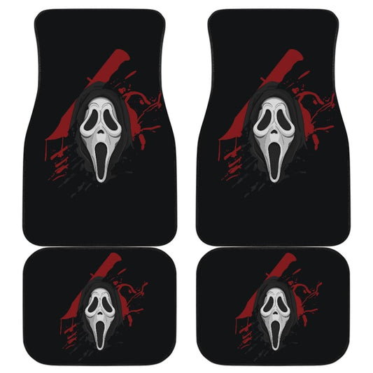 Ghostface Scream Car Floor Mats 211501 - YourCarButBetter