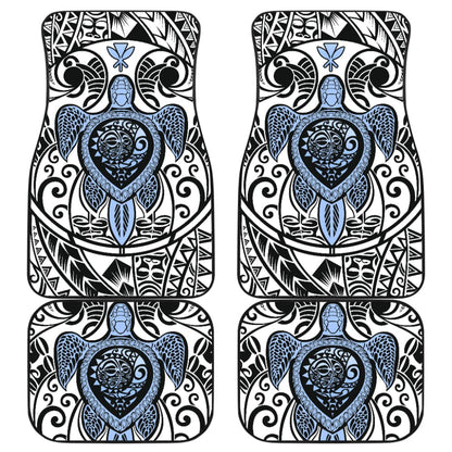 Gift Ideas Kanaka Maoli Hawaiian Polynesian Tattoo Turtle Car Floor Mats 210501 - YourCarButBetter