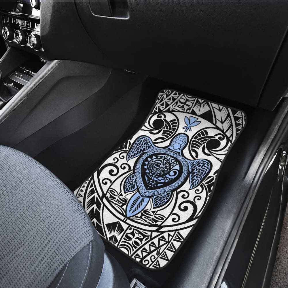 Gift Ideas Kanaka Maoli Hawaiian Polynesian Tattoo Turtle Car Floor Mats 210501 - YourCarButBetter