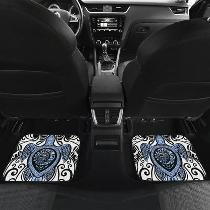 Gift Ideas Kanaka Maoli Hawaiian Polynesian Tattoo Turtle Car Floor Mats 210501 - YourCarButBetter