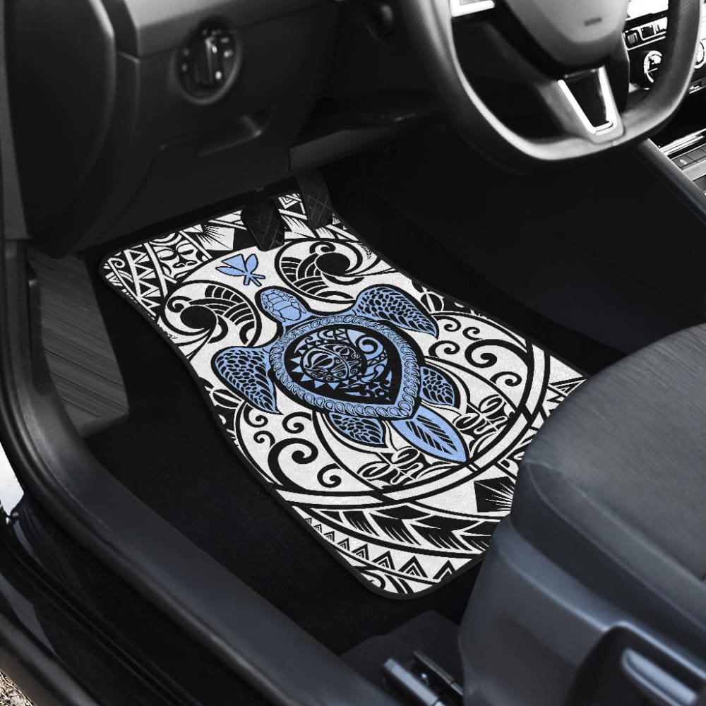 Gift Ideas Kanaka Maoli Hawaiian Polynesian Tattoo Turtle Car Floor Mats 210501 - YourCarButBetter
