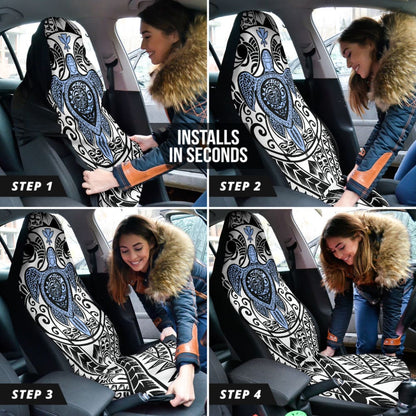 Gift Ideas Kanaka Maoli Hawaiian Polynesian Tattoo Turtle Car Seat Covers 210501 - YourCarButBetter