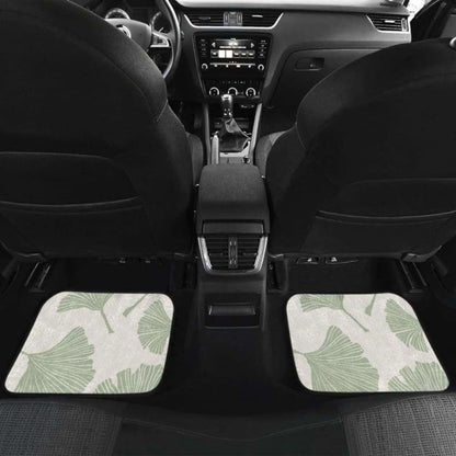 Ginkgo Leaves Pattern Front And Back Car Mats 174914 - YourCarButBetter