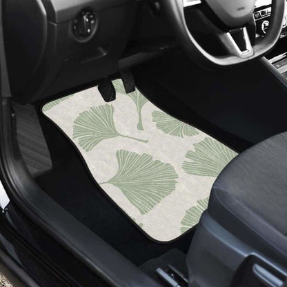 Ginkgo Leaves Pattern Front And Back Car Mats 174914 - YourCarButBetter