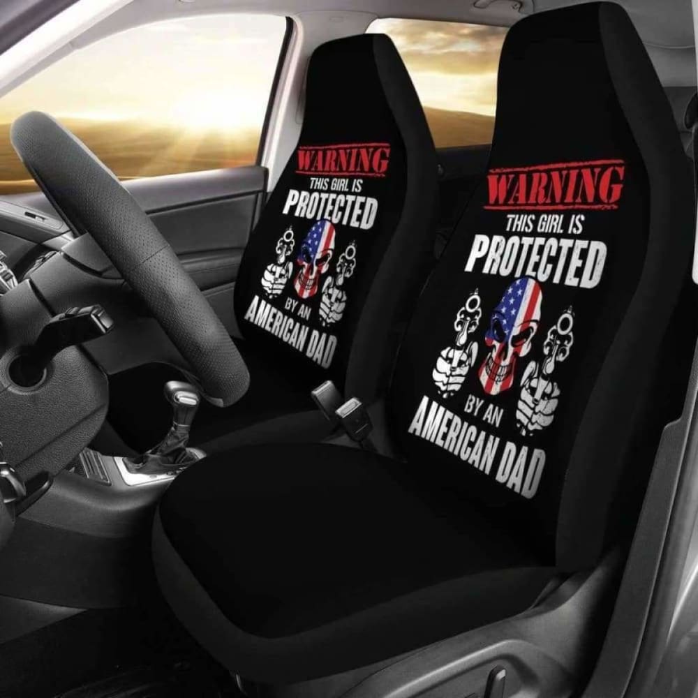 Girl Is Protected By An American Dad Car Seat Covers 174914 - YourCarButBetter
