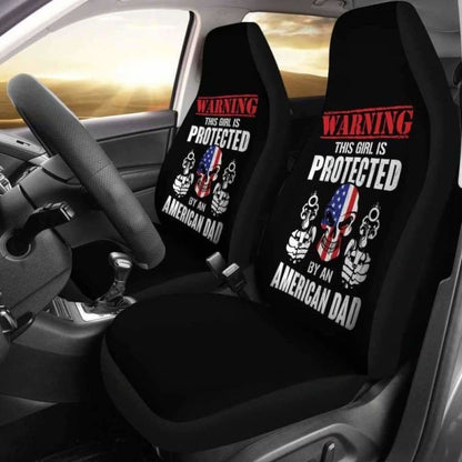 Girl Is Protected By An American Dad Car Seat Covers 174914 - YourCarButBetter