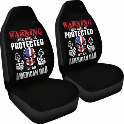 Girl Is Protected By An American Dad Car Seat Covers 174914 - YourCarButBetter