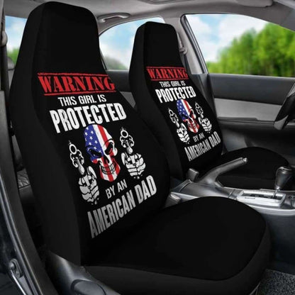 Girl Is Protected By An American Dad Car Seat Covers 174914 - YourCarButBetter