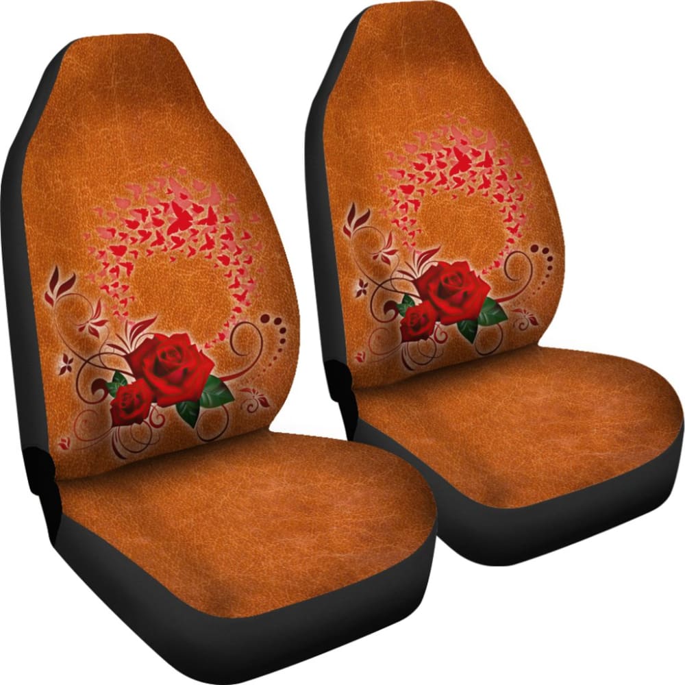 Girly Flower Rose and Butterfly Car Seat Covers 210902