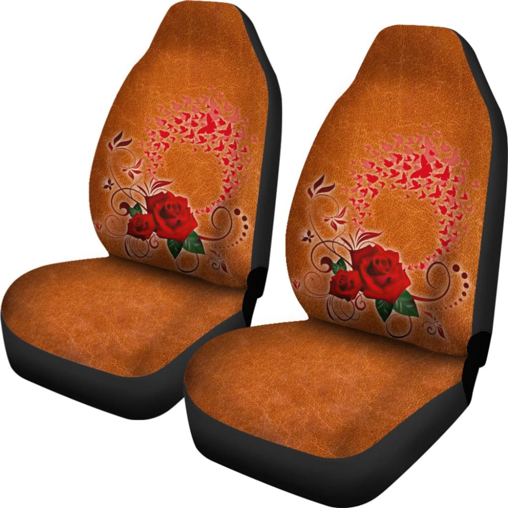 Girly Flower Rose and Butterfly Car Seat Covers 210902