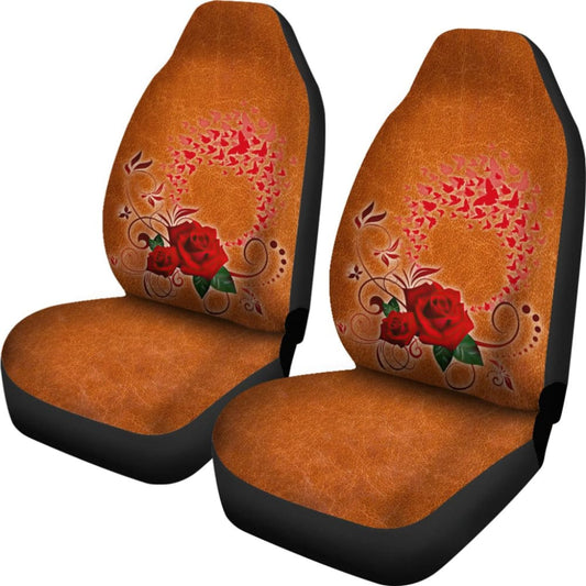 Girly Flower Rose and Butterfly Car Seat Covers 210902
