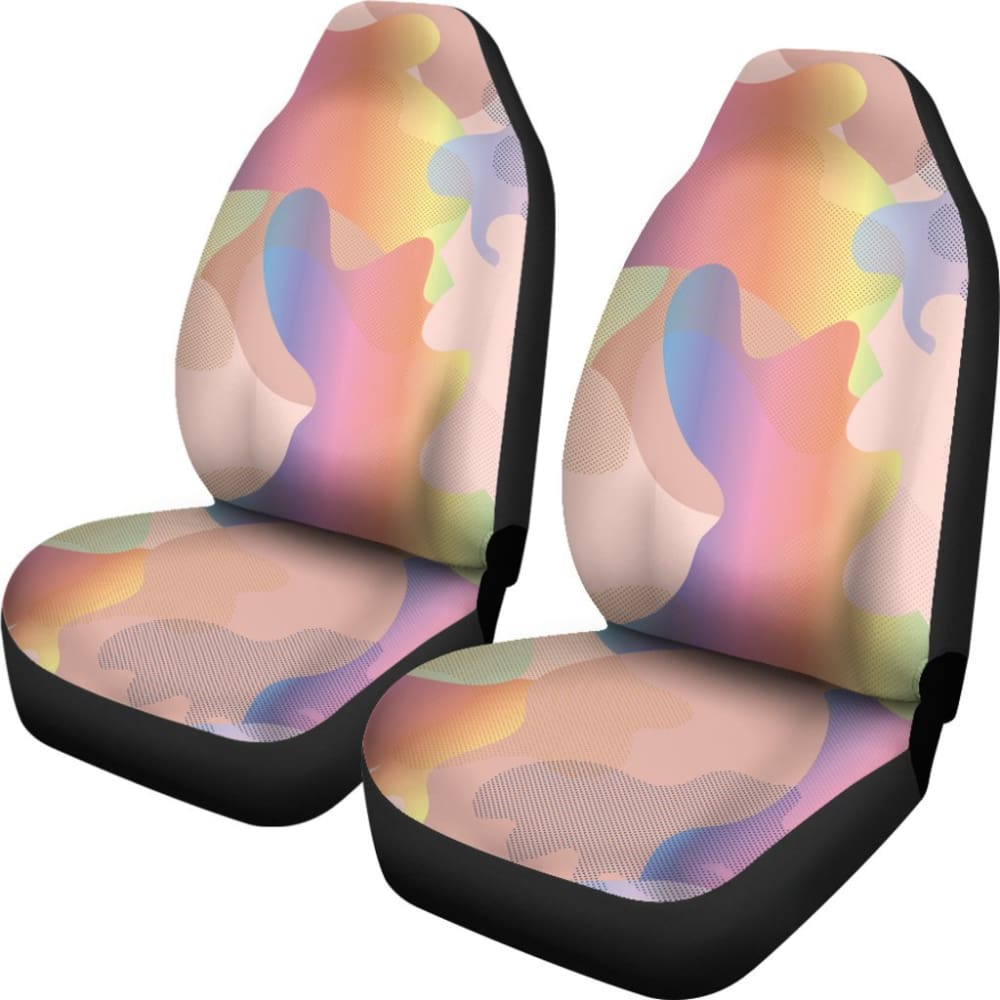 Glittering Rainbow Army Car Seat Cover 101819 - YourCarButBetter