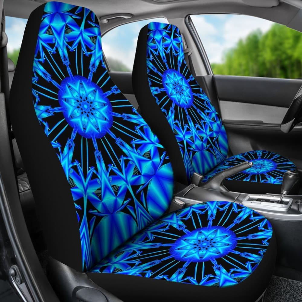 Glow Mandala Car Seat Covers 093223 - YourCarButBetter