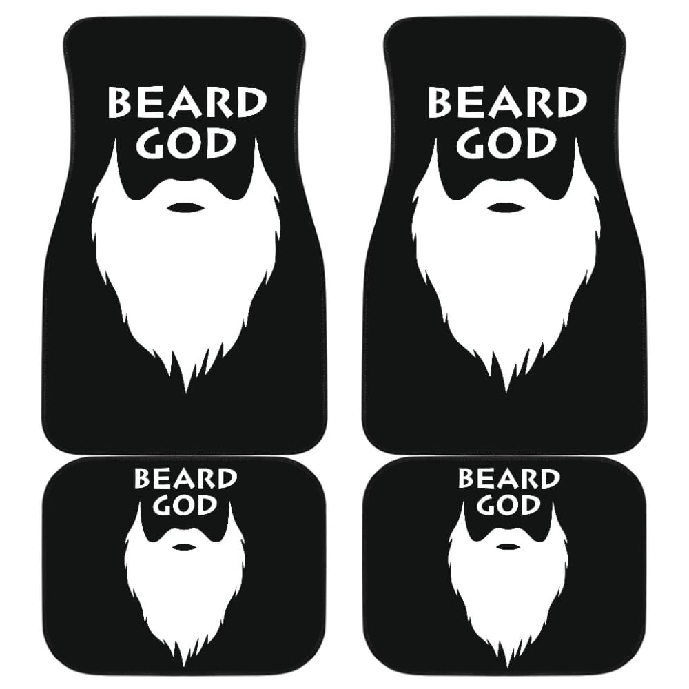 God Beard Amazing Gift Idea Car Floor Mats 210305 - YourCarButBetter