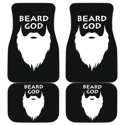 God Beard Amazing Gift Idea Car Floor Mats 210305 - YourCarButBetter