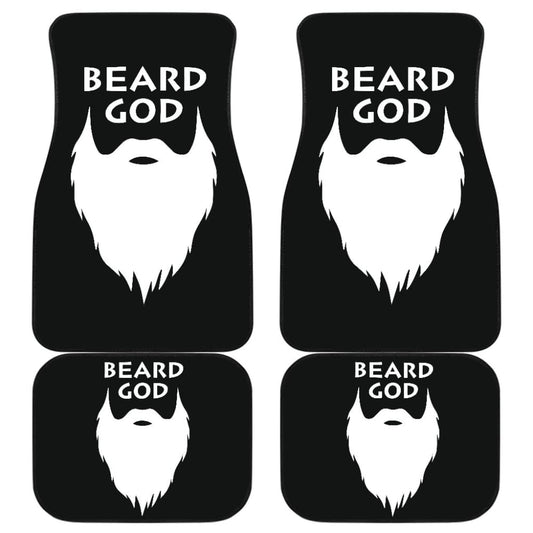God Beard Amazing Gift Idea Car Floor Mats 210305 - YourCarButBetter