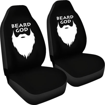 God Beard Amazing Gift Idea Car Seat Covers 210305 - YourCarButBetter