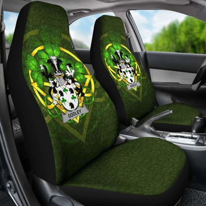 Godley Ireland Car Seat Cover Celtic Shamrock (Set Of Two) 154230 - YourCarButBetter