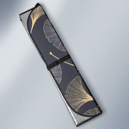 Gold Ginkgo Leaves Car Auto Sun Shades 182102 - YourCarButBetter