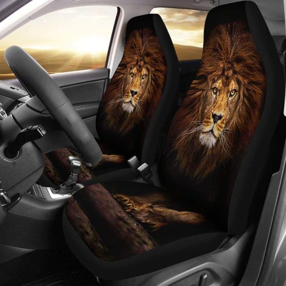 Gold Lion Walking Car Seat Covers 203608
