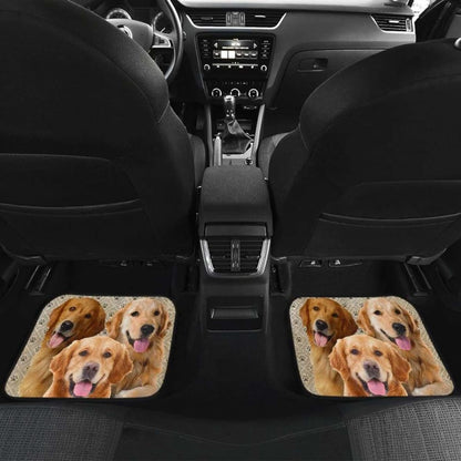 Golden Retriever Car Floor Mats For Golden Dog Lover 115106