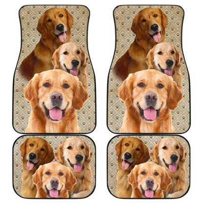 Golden Retriever Car Floor Mats For Golden Dog Lover 115106