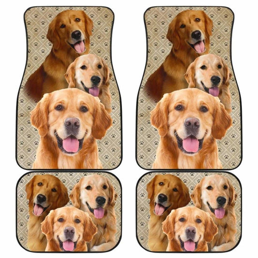Golden Retriever Car Floor Mats For Golden Dog Lover 115106