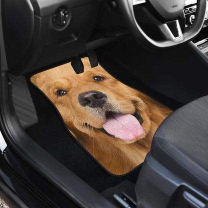 Golden Retriever Car Floor Mats Funny Dog Face 115106