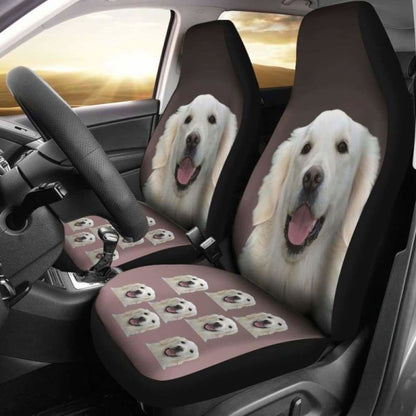 Golden Retriever Car Seat Covers Cream 115106