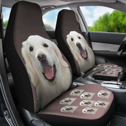 Golden Retriever Car Seat Covers Cream 115106
