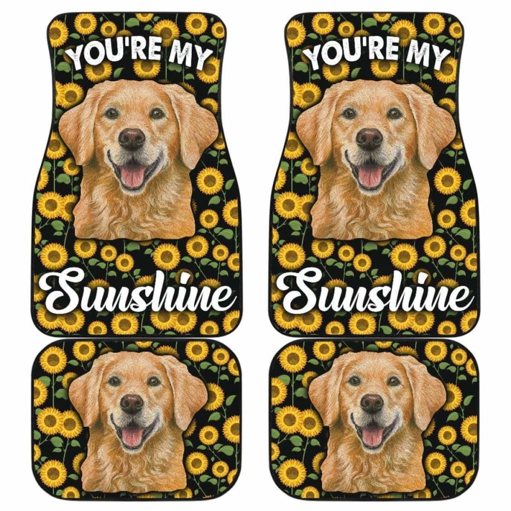Golden Retriever Dog You’re My Sunshine Car Floor Mats 211102
