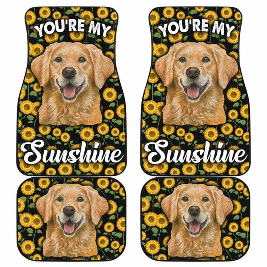 Golden Retriever Dog You’re My Sunshine Car Floor Mats 211102