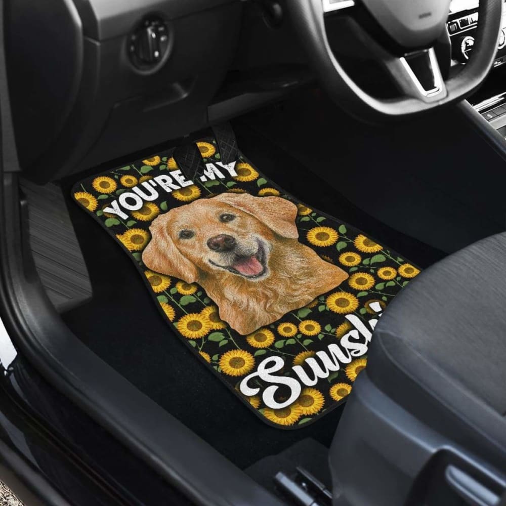 Golden Retriever Dog You’re My Sunshine Car Floor Mats 211102
