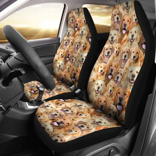 Golden Retriever Full Face Car Seat Covers 115106