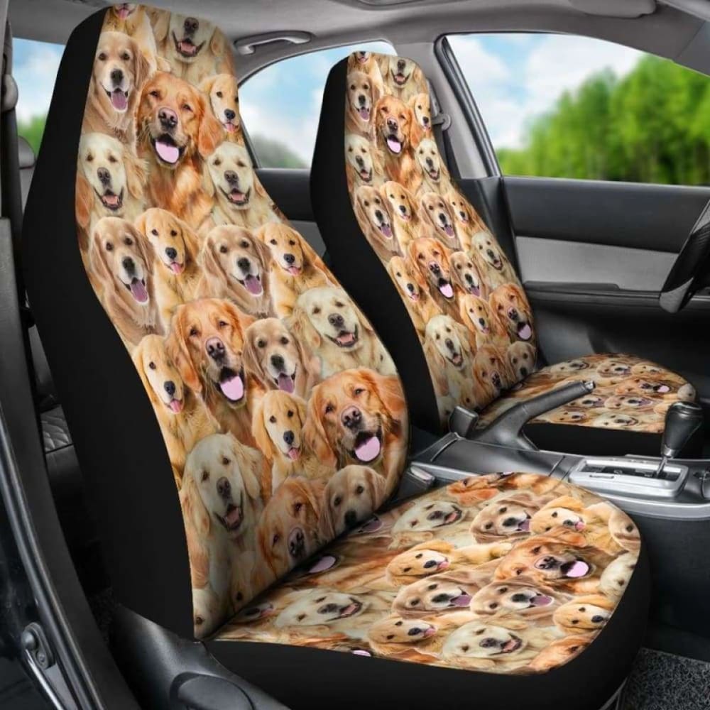 Golden Retriever Full Face Car Seat Covers 115106
