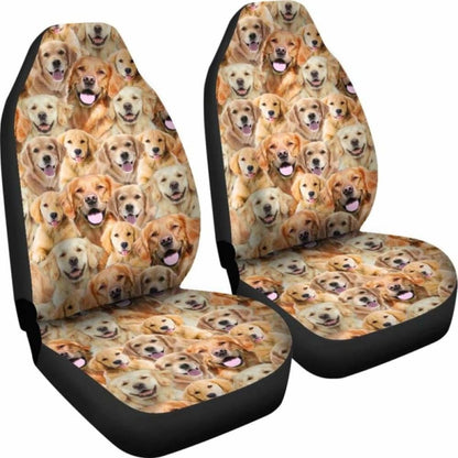 Golden Retriever Full Face Car Seat Covers 115106