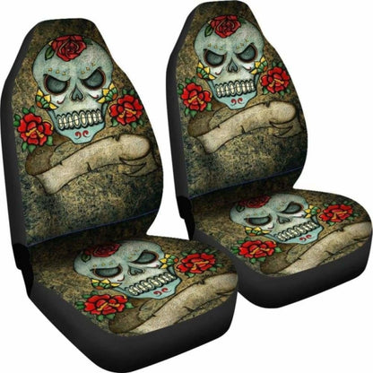 Gothic Grunge Skull Car Seat Covers 101207