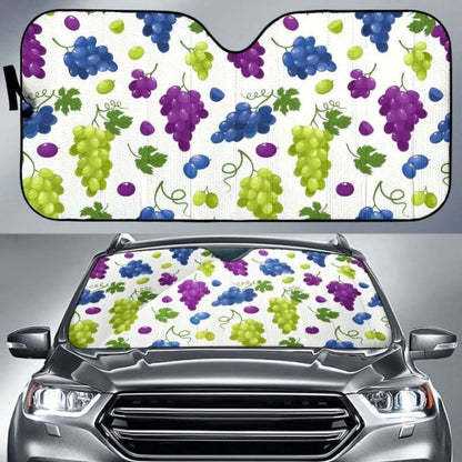 Grape Pattern Car Auto Sun Shades 182102 - YourCarButBetter