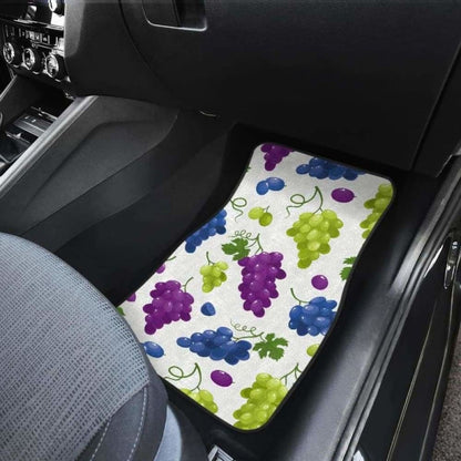 Grape Pattern Front And Back Car Mats 174914 - YourCarButBetter