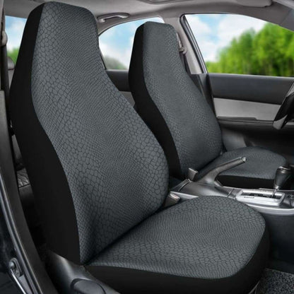 Gray Snake Skin Reptile Scales Car Seat Covers 232125 - YourCarButBetter