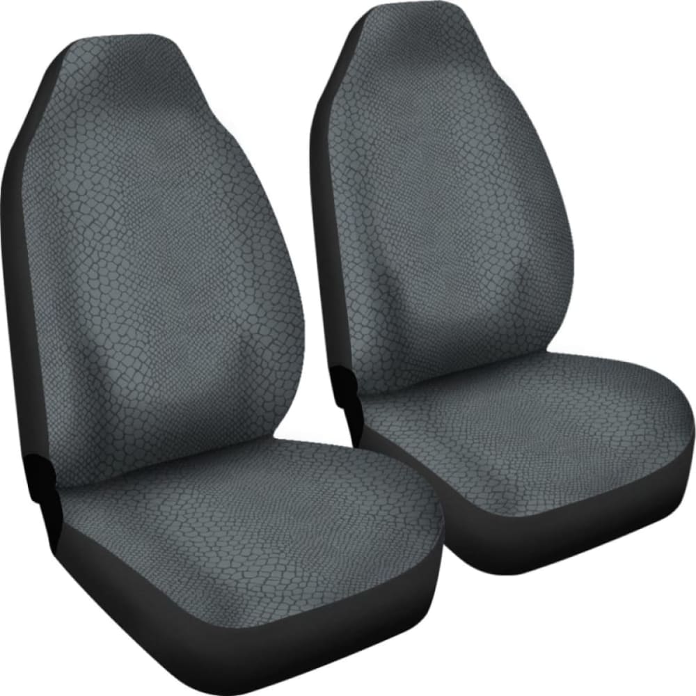 Gray Snake Skin Reptile Scales Car Seat Covers 232125 - YourCarButBetter