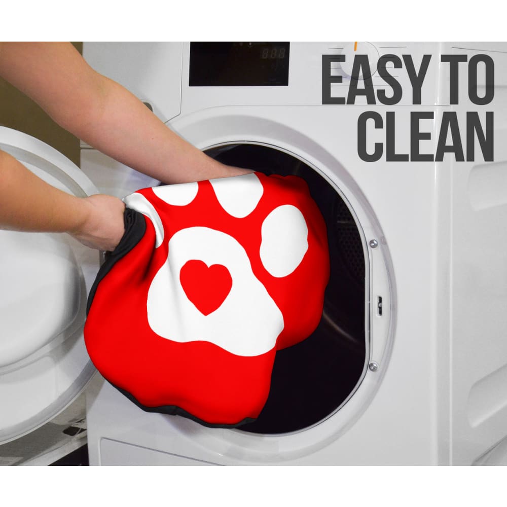 Great Dane Dog Loves Paw Print Car Seat Covers 210401 - YourCarButBetter