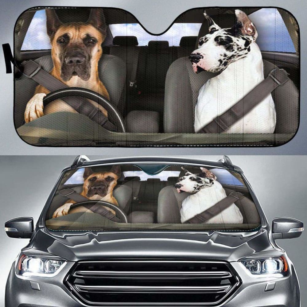 Great Dane Dogs 1 RHD - Auto Sun Shade 172609 - YourCarButBetter