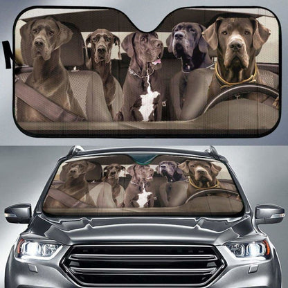 Great Dane Dogs 4 - Auto Sun Shade 172609 - YourCarButBetter