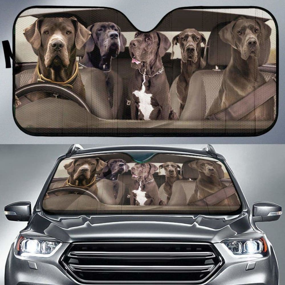 Great Dane Dogs 4 RHD - Auto Sun Shade 172609 - YourCarButBetter