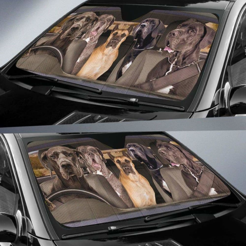 Great Dane Dogs 5 RHD - Auto Sun Shade 172609 - YourCarButBetter