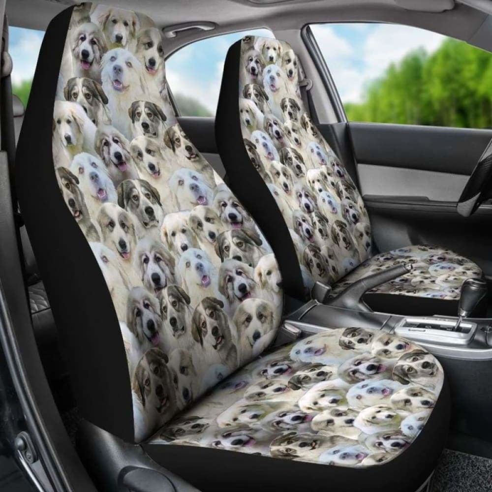 Great Pyrenees Full Face Car Seat Covers 090629 - YourCarButBetter