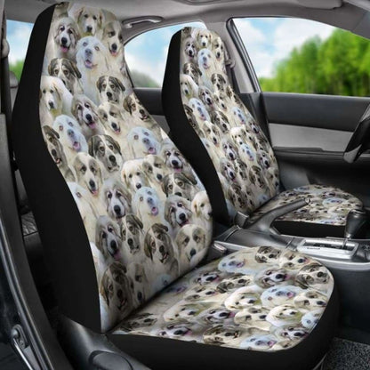 Great Pyrenees Full Face Car Seat Covers 090629 - YourCarButBetter